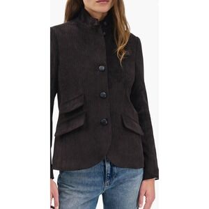 Rag & Bone Slade Corduroy Blazer Brown Military Stand Collar Jacket  8